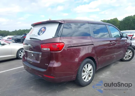 2017 Kia Sedona Lx из США, поврежденный, VIN KNDMB5C17H6282157